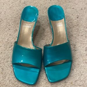 Stuart Weitzman Teal Sandals Size 8